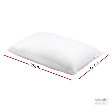 Giselle Bedding Goose Feather Down Pillow Twin Pack - Home & Garden > Bedding > Pillows