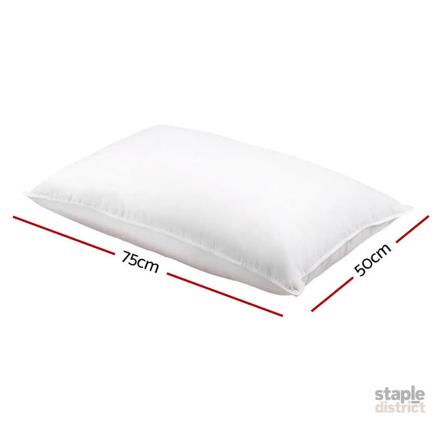 Giselle Bedding Goose Feather Down Pillow Twin Pack - Home & Garden > Bedding > Pillows