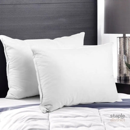 Giselle Bedding Goose Feather Down Pillow Twin Pack - Home & Garden > Bedding > Pillows