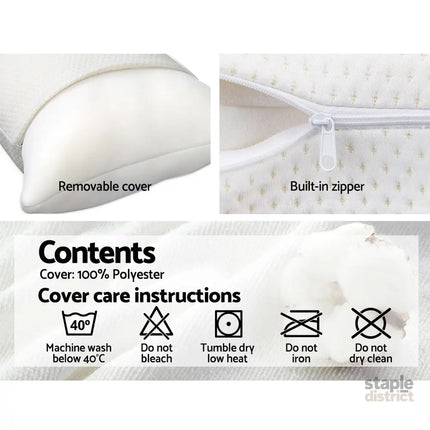 Giselle Bedding Memory Foam Pillow 13cm Thick Twin Pack - Home & Garden > Bedding > Pillows