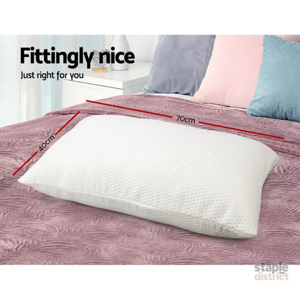 Giselle Bedding Memory Foam Pillow 19cm Thick Twin Pack - Home & Garden > Bedding > Pillows