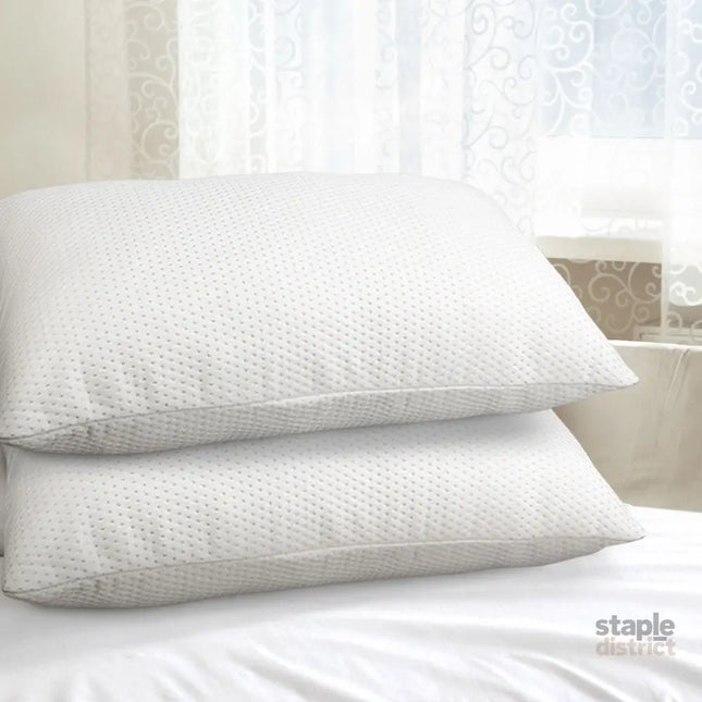 Giselle Bedding Memory Foam Pillow 19cm Thick Twin Pack - Home & Garden > Bedding > Pillows