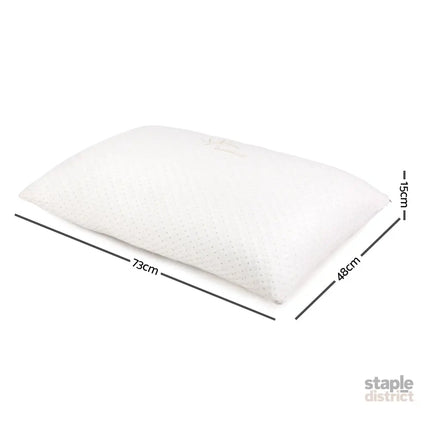 Giselle Bedding Memory Foam Pillow Bamboo Cover Twin Pack - Home & Garden > Bedding > Pillows