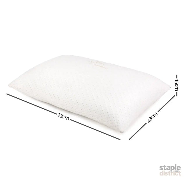 Giselle Bedding Memory Foam Pillow Bamboo Cover Twin Pack - Home & Garden > Bedding > Pillows