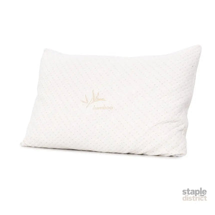 Giselle Bedding Memory Foam Pillow Bamboo Cover Twin Pack - Home & Garden > Bedding > Pillows