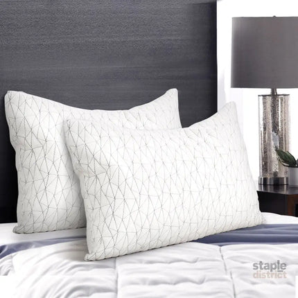 Giselle Bedding Memory Foam Pillow King Size Twin Pack - Home & Garden > Bedding > Pillows