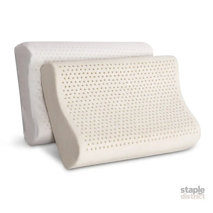 Giselle Bedding Natural Latex Pillow 2-Zone Twin Pack - Home & Garden > Bedding > Pillows