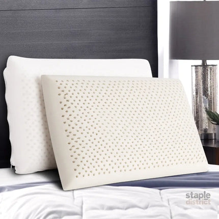 Giselle Bedding Natural Latex Pillow Classic Twin Pack - Home & Garden > Bedding > Pillows