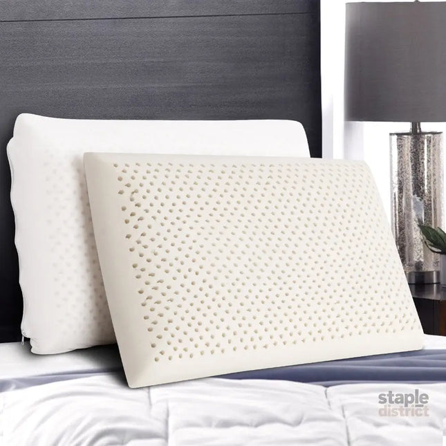Giselle Bedding Natural Latex Pillow Classic Twin Pack - Home & Garden > Bedding > Pillows