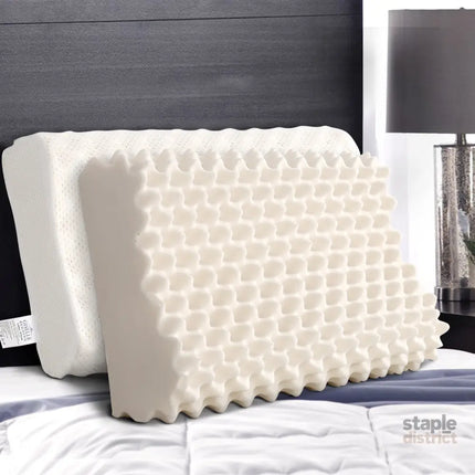Giselle Bedding Natural Latex Pillow Twin Pack - Home & Garden > Bedding > Pillows