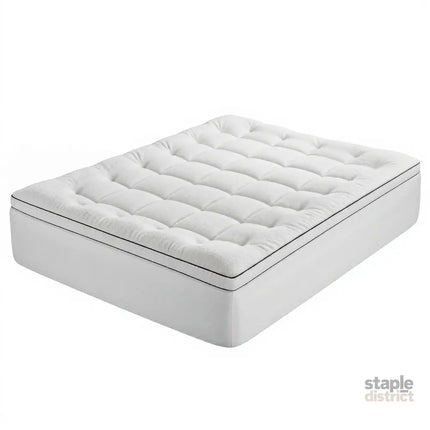 Giselle Bedding Queen Mattress Topper 5cm Coral Fleece - Furniture > Mattresses > Mattress Toppers