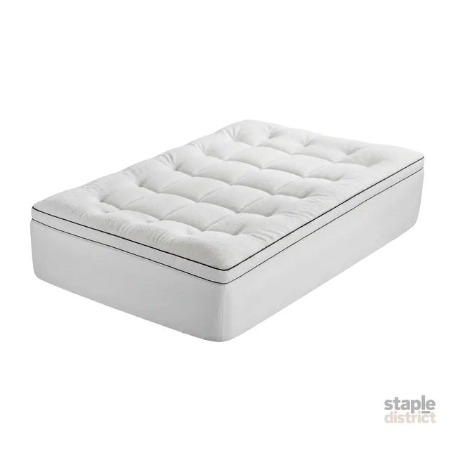 Giselle Bedding Single Mattress Topper 5cm Coral Fleece - Furniture > Mattresses > Mattress Toppers
