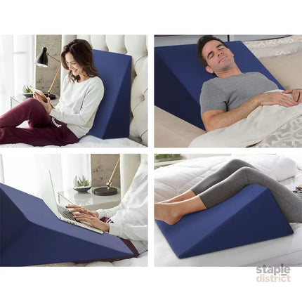 Giselle Bedding Wedge Pillow Blue - Home & Garden > Bedding > Pillows