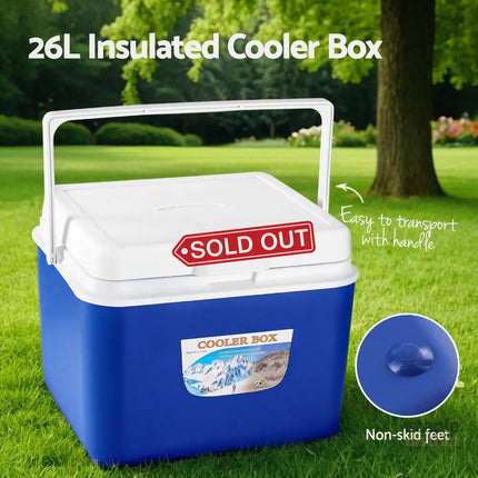Glacio 26L Portable Ice Cooler Box Camping Fridge - Outdoor Recreation > Iceboxes & Coolers > Cooler bags