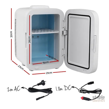 Glacio Mini Fridge Portable White Electric Cooler Warmer 12V 220V - Appliances > Fridges & Freezers > Fridges