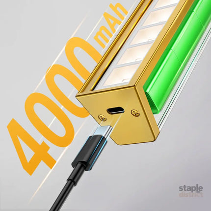Picture Lights for Wall Battery Operated Picture Light 16in Gallery Light for Paintings CCT Dimmable Gold - Home &
