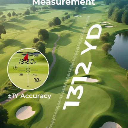 Golf Rangefinder with Slope CIGMAN 1312 Yards Range Finder Golf 2.4-inch External Color Touchscreen Flag Lock Vibration