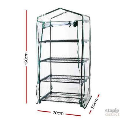 Green Fingers Greenhouse 4 Tiers Mini Green House Garden Bed Planter Box 1.6x0.7x0.5M - Home & Garden > Greenhouses >