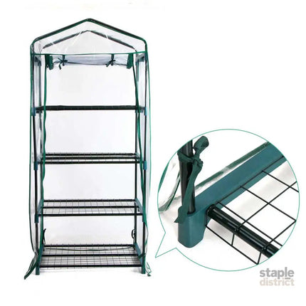 Green Fingers Greenhouse 4 Tiers Mini Green House Garden Bed Planter Box 1.6x0.7x0.5M - Home & Garden > Greenhouses >