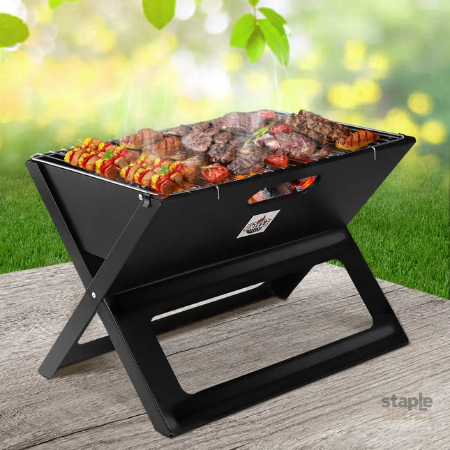 Grillz BBQ Grill Charcoal Smoker Foldable - Home & Garden > BBQ > BBQ Tools