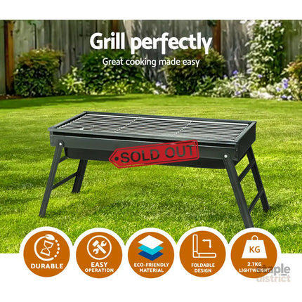 Grillz BBQ Grill Charcoal Smoker Foldable - Home & Garden > BBQ > BBQ Tools