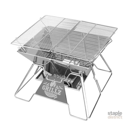 Grillz Fire Pit BBQ Grill with Carry Bag Portable - Home & Garden > BBQ > BBQ Tools