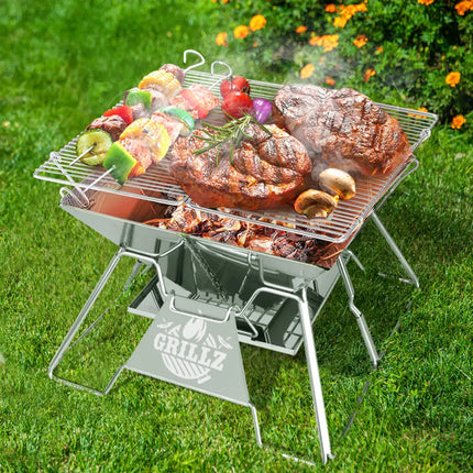 Grillz Fire Pit BBQ Grill with Carry Bag Portable - Home & Garden > BBQ > BBQ Tools