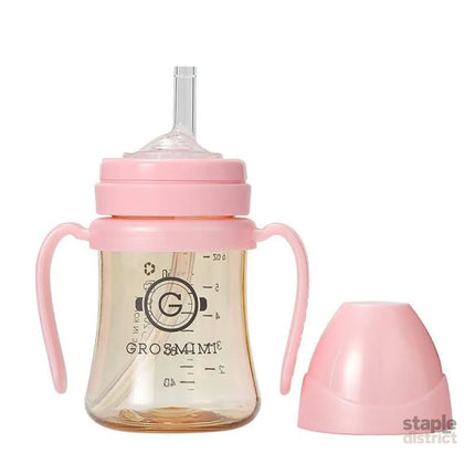 Grosmimi PPSU Straw Cup 200ml Charcoal-2006733470772105222
