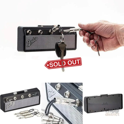 Guitar Shaped Wall Mounted Key Holder Decorative Storage Rack Home Organiser - Baby & Kids > Kid’s Furniture > Toy Boxes