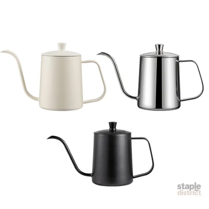 Hand Drip Coffee Pot Stainless Steel Fine Spout Hanging Ear Filter Cup Kettle - Silver - Appliances > Kitchen