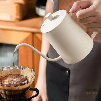 Hand Drip Coffee Pot Stainless Steel Fine Spout Hanging Ear Filter Cup Kettle - Silver - Appliances > Kitchen