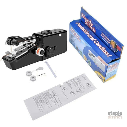 Handheld Sewing Machine Portable Convenience Black for On-the-Go Sewing Needs - Appliances > Washers Dryers & Irons >