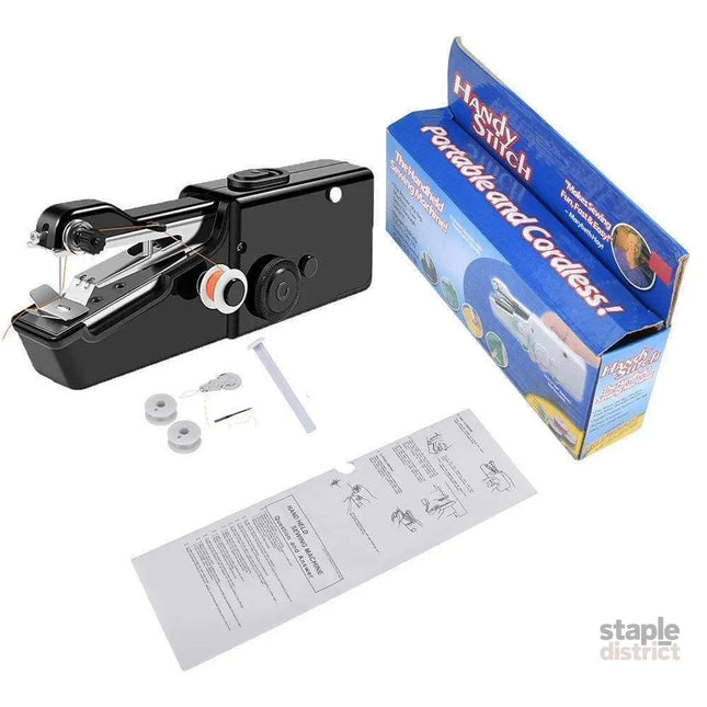 Handheld Sewing Machine Portable Convenience Black for On-the-Go Sewing Needs - Appliances > Washers Dryers & Irons >
