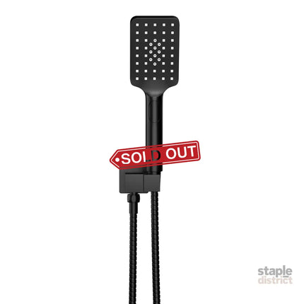 Handheld Shower Head Holder 3.1’’ High Pressure Black - Furniture > Bathroom > Shower Heads & Screens