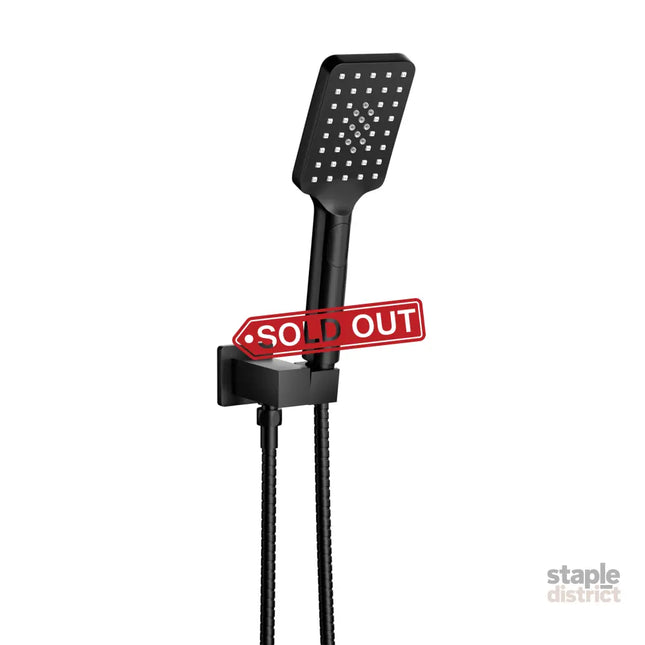 Handheld Shower Head Holder 3.1’’ High Pressure Black - Furniture > Bathroom > Shower Heads & Screens