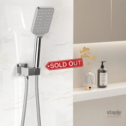 Handheld Shower Head Holder 3.1’’ High Pressure Silver - Furniture > Bathroom > Shower Heads & Screens