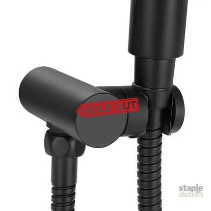 Handheld Shower Head Holder 4.7’’ High Pressure Black - Furniture > Bathroom > Shower Heads & Screens