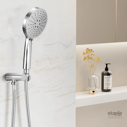 Handheld Shower Head Holder 4.7’’ High Pressure Silver - Furniture > Bathroom > Shower Heads & Screens