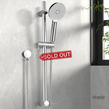 Handheld Shower Head Wall Holder 4.7’’ High Pressure Adjustable 3 Modes Chrome - Furniture > Bathroom > Shower Heads &