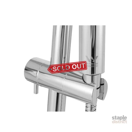 Handheld Shower Head Wall Holder 4.7’’ High Pressure Adjustable 3 Modes Chrome - Furniture > Bathroom > Shower Heads &