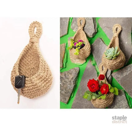 Hanging Wall Organizer Vegetable Fruit Basket Kitchen Storage Pouch Bag Diy 6Size - L - Commercial > Packaging >