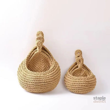 Hanging Wall Organizer Vegetable Fruit Basket Kitchen Storage Pouch Bag Diy 6Size - M - Commercial > Packaging >