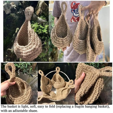 Hanging Wall Organizer Vegetable Fruit Basket Kitchen Storage Pouch Bag Diy 6Size - M - Commercial > Packaging >