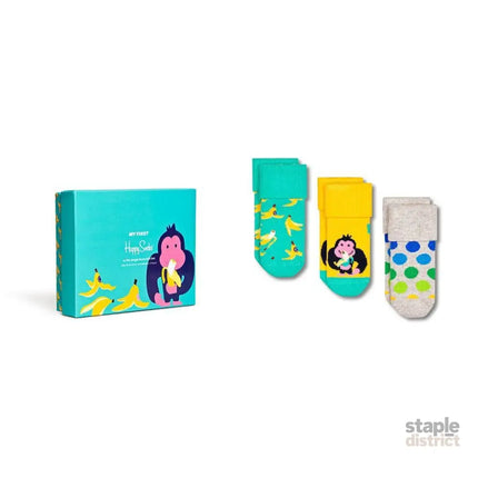 Happy Socks Baby Socks ?In The Jungle? Pack 0-6M-2006733447321751552