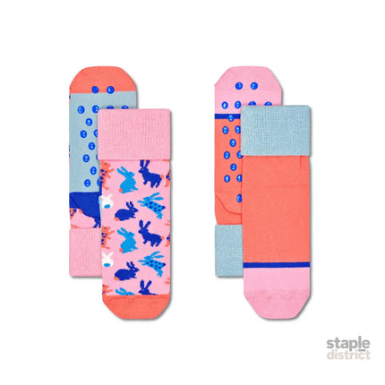 Happy Socks Kids Anti Slip Bunny 2-Pack  2-3Yrs-2006733444717088768