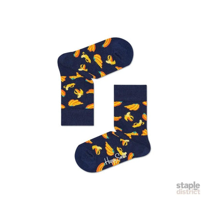Happy Socks Kids Dark Banana Sock 2-3Yrs-2006733334151041024