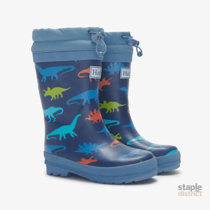 Hatley Dinosaur Silhouettes Sherpa Lined Kids Rain Boots Size 8-2006733338148212736