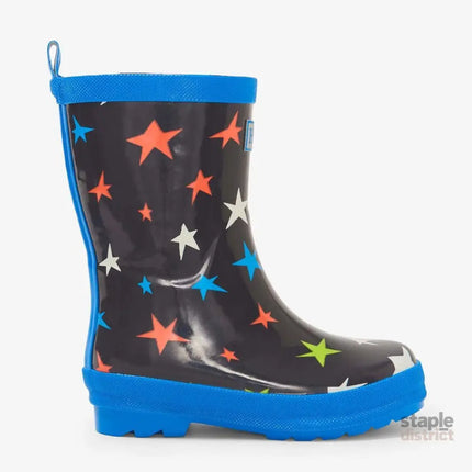 HATLEY Shiny Kids Rain Boots | Ombre Stars size 7-2006733332313935872