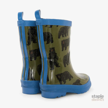 HATLEY Shiny Kids Rain Boots | Wild Bear size 8-2006733338001412096