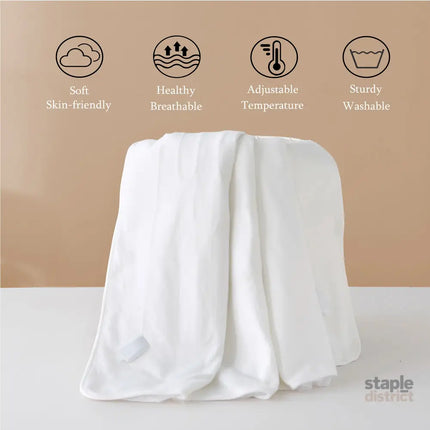 Heated Mattress Pad - Bedding Electric Blanket with 9 Heat Setting & 9-Hour Auto Off Heated Mattress Pad-Machine